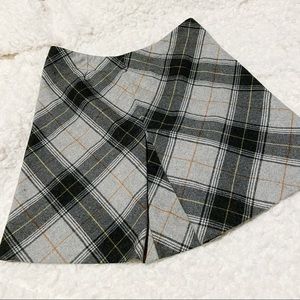 plaid mini skirt